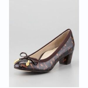 TARYN ROSE Fairlawn Tortoise Pump Heel size 5